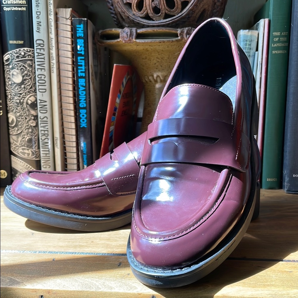 NIB Madden Girl oxblood loafers